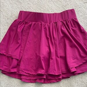 Women’s Magenta Tiered Skirt